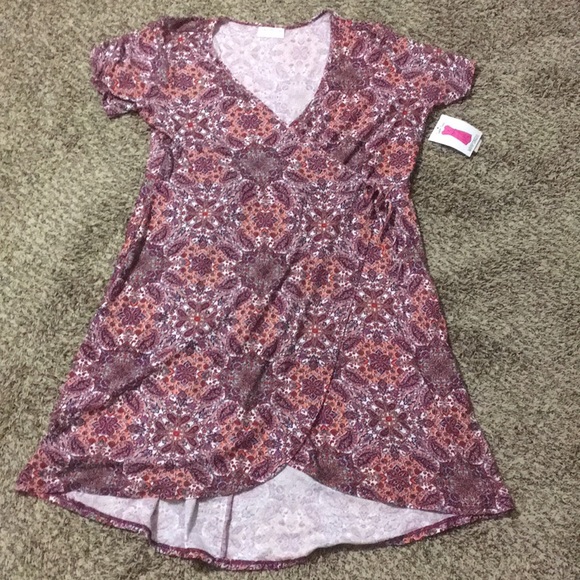 Bobbie Brooks Super Soft Paisley Wrap Dress NWT